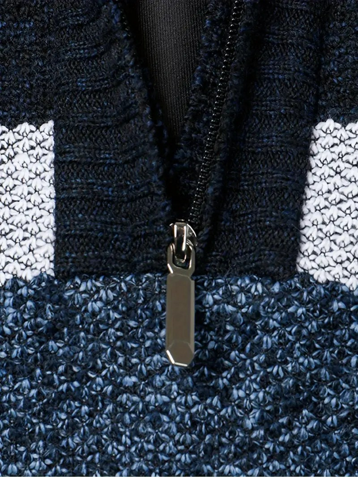 COSME - PULL QUARTER-ZIP EN MAILLE