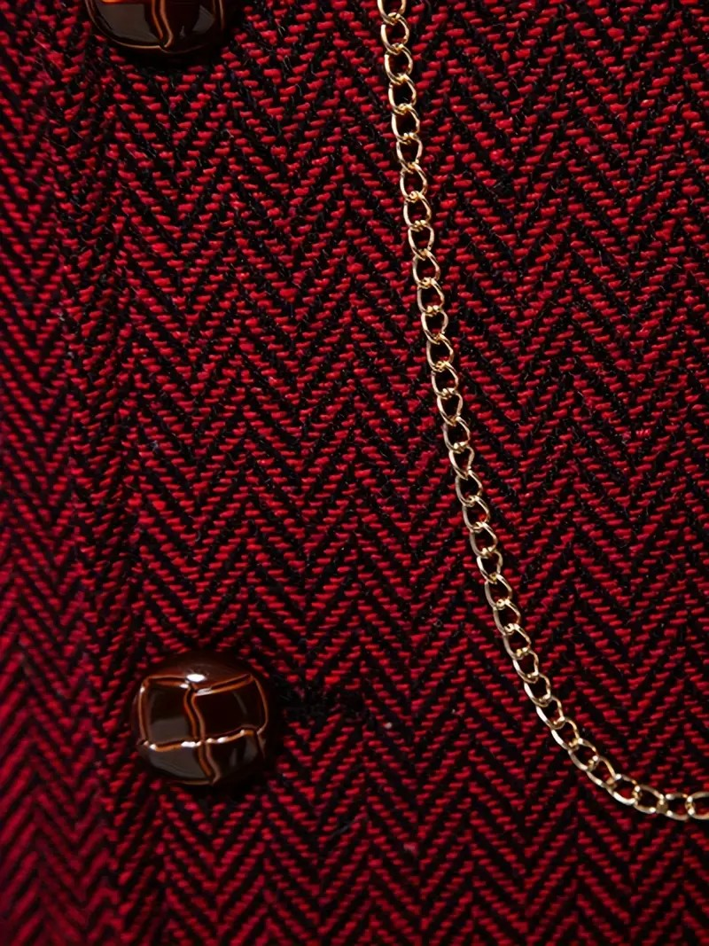 FERDINAND - GILET MOTIF CHEVRON RÉTRO