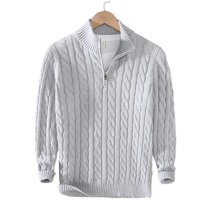 Anthony - Men´s Half-High Zip Collar Jumper