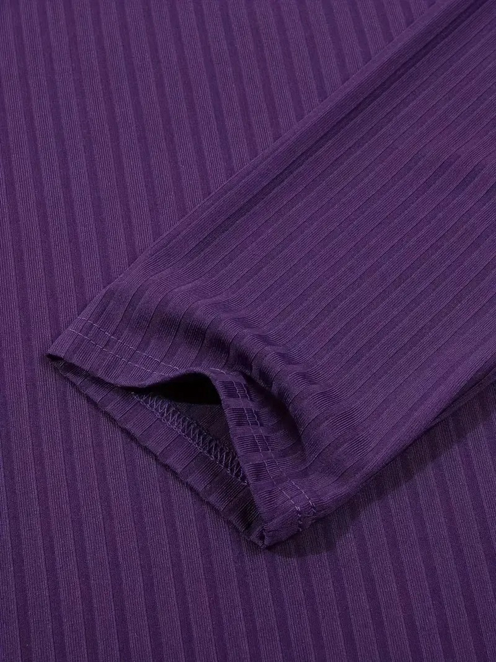 HILAIRE - PULL CÔTELÉ AVEC ZIP