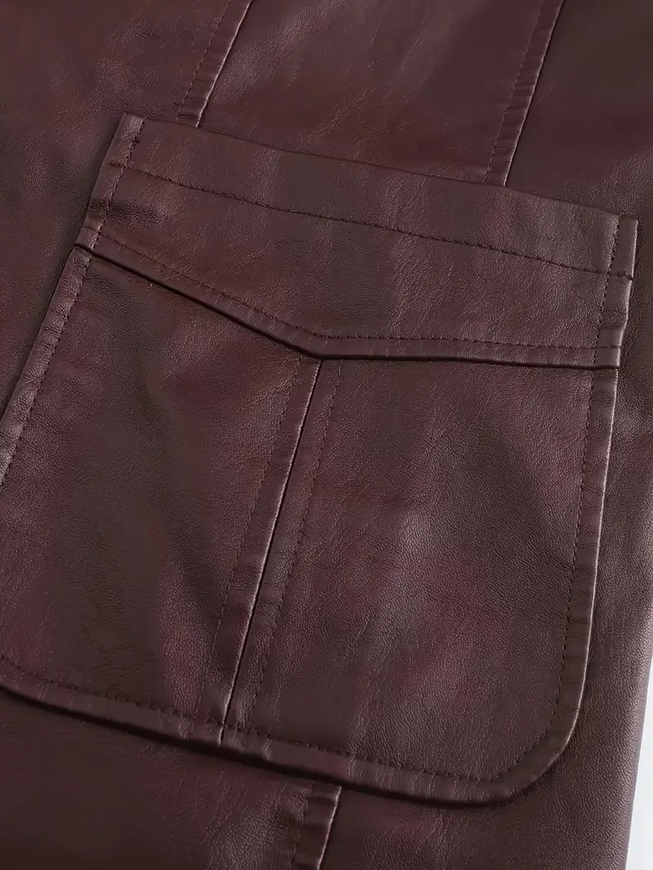 OLIVIER - VESTE EN CUIR SYNTHÉTIQUE