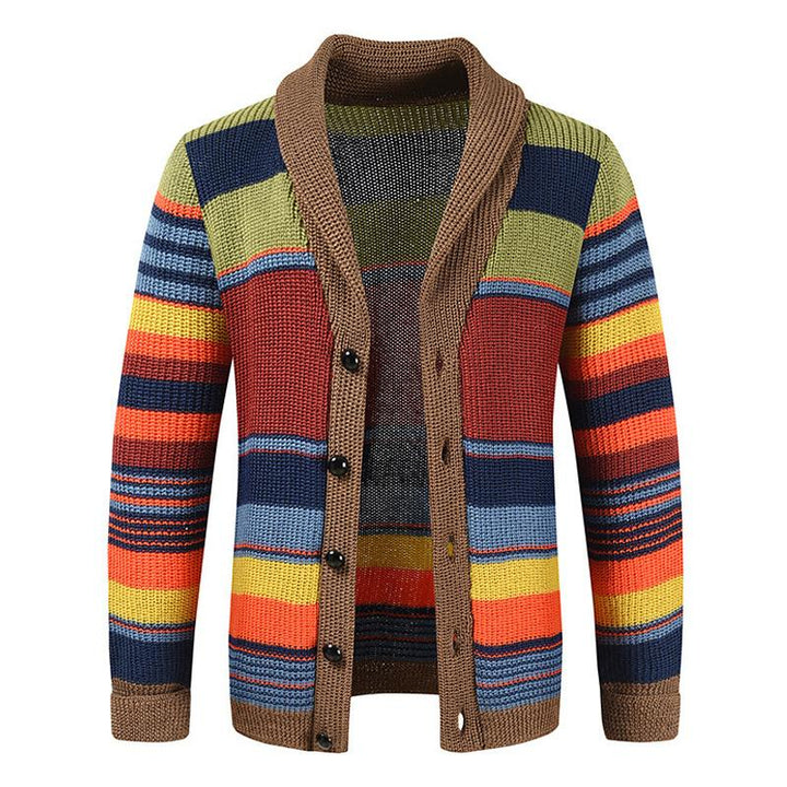 Alexander™ | Men's Colourblock Lapel Sweater Jacket
