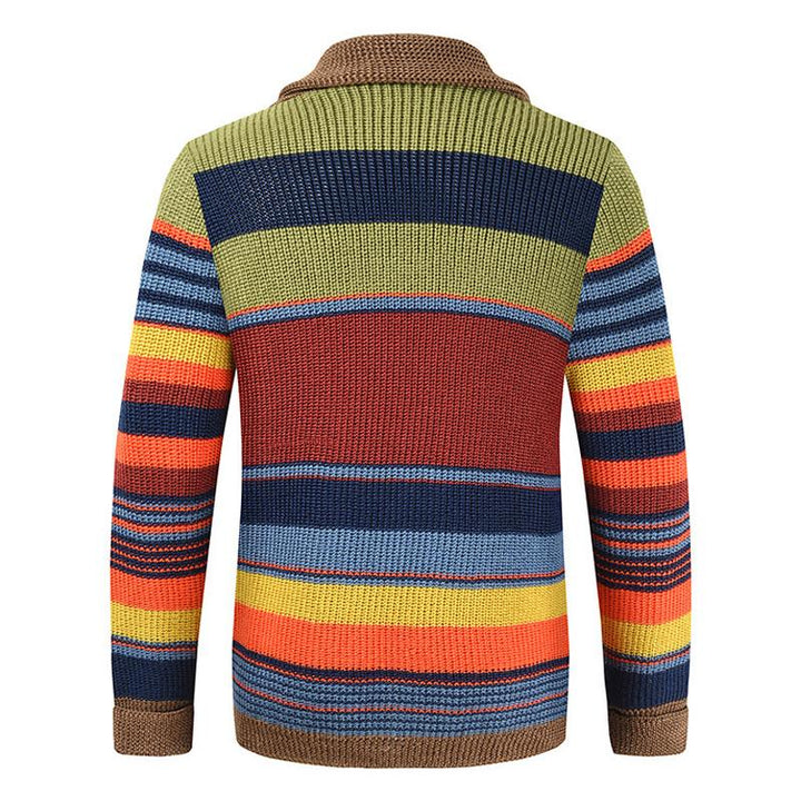 Alexander™ | Men's Colourblock Lapel Sweater Jacket