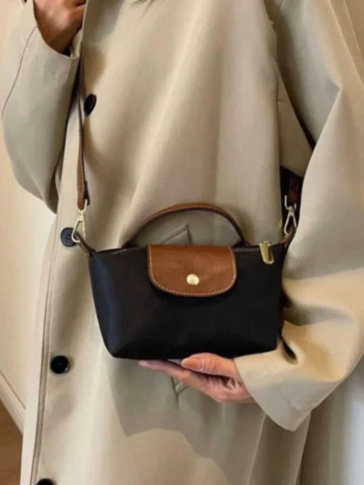 Premium Nylon Spliced Crossbody Mini Bag