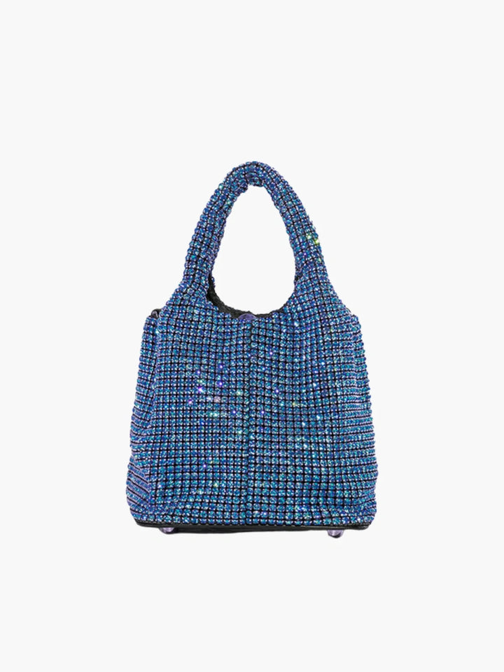 Luxe Rhinestone Mini Bucket Bag