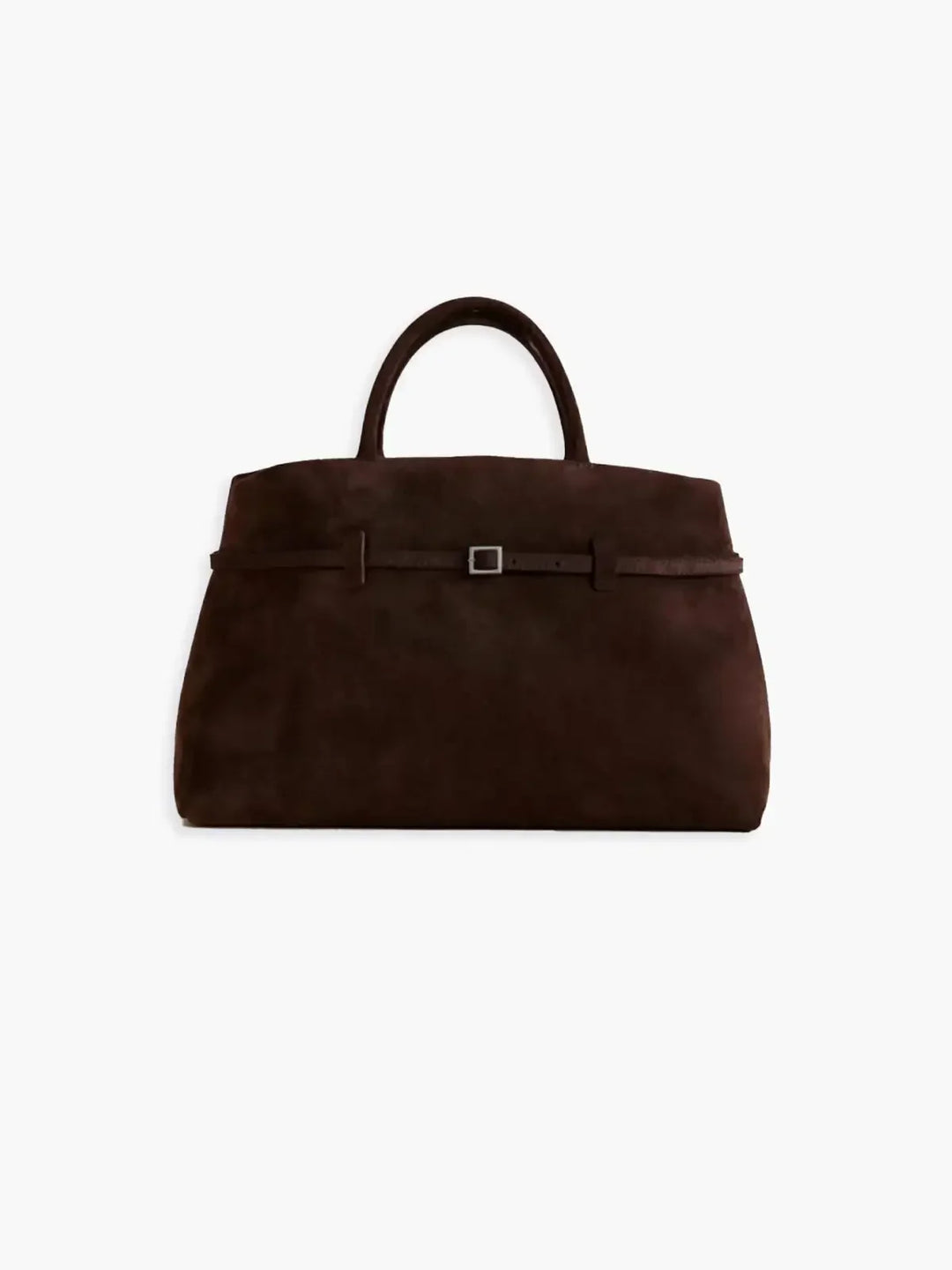 Vintage Faux Suede Top Handle Bag