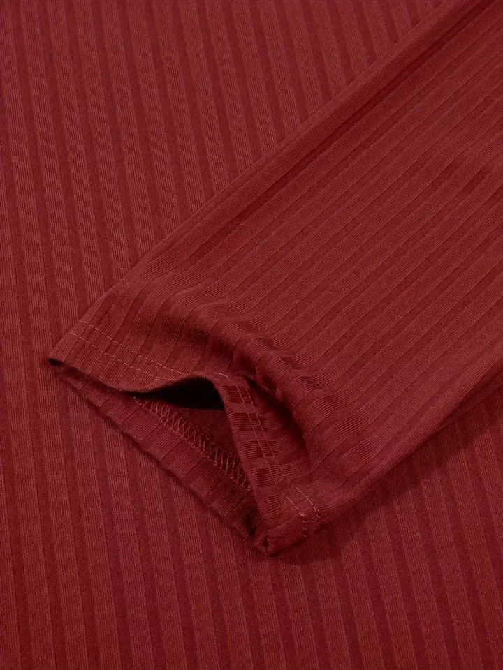 HILAIRE - PULL CÔTELÉ AVEC ZIP