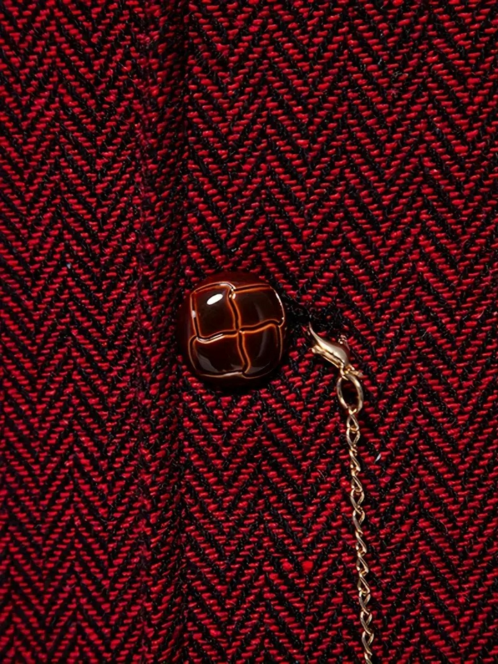 FERDINAND - GILET MOTIF CHEVRON RÉTRO