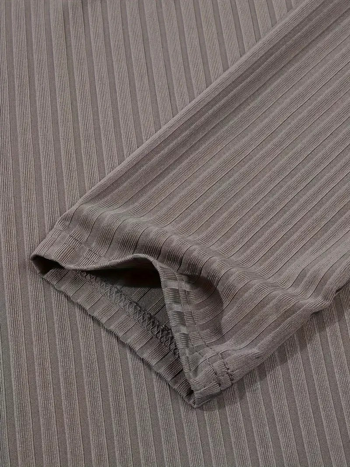 HILAIRE - PULL CÔTELÉ AVEC ZIP