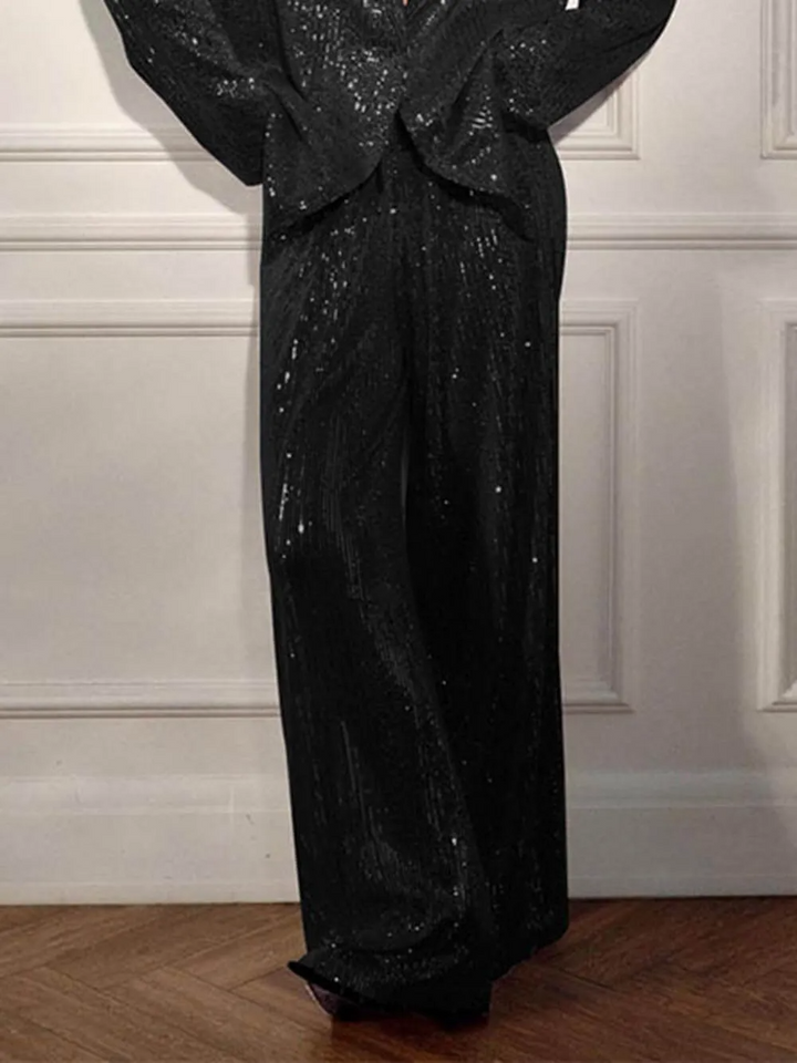 Maisy - Fashionable casual suit with sequin jacket