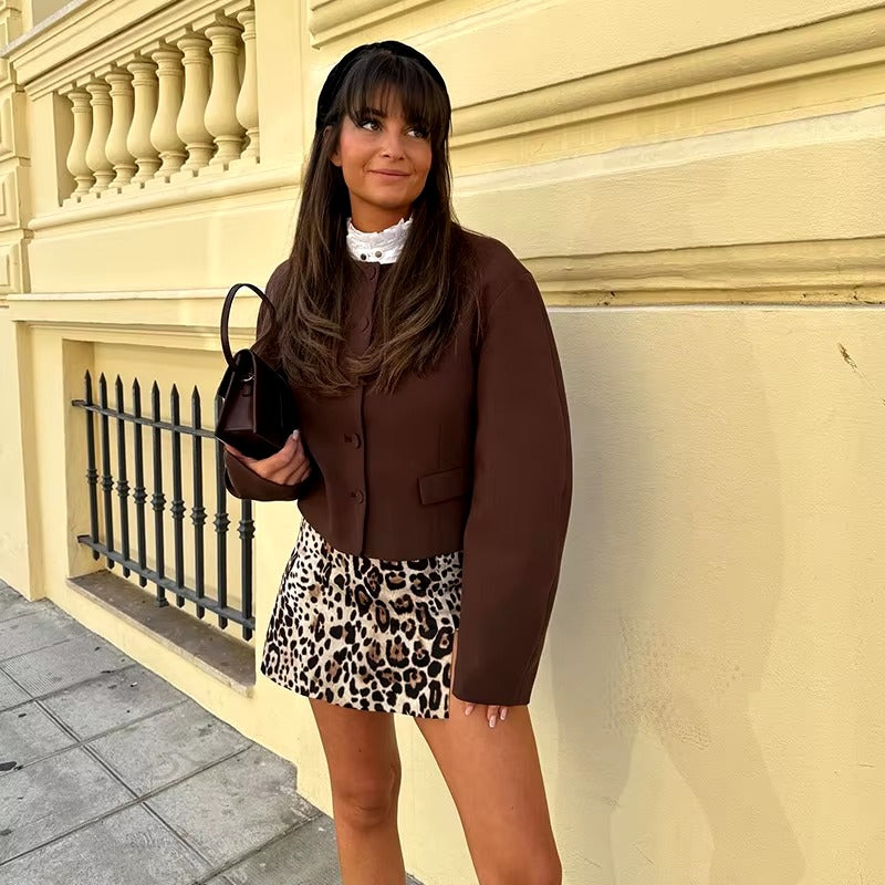 LUA - Trendy Coat and Skirt Set