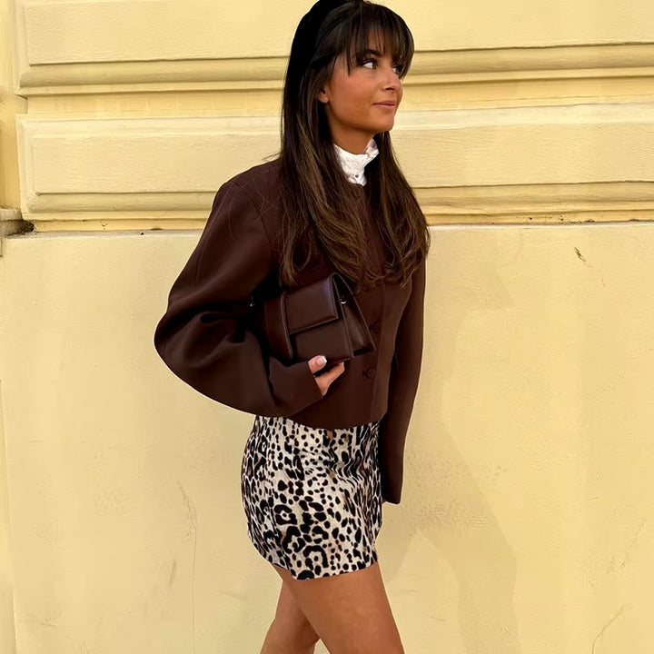 LUA - Trendy Coat and Skirt Set