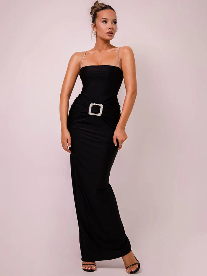 Quinn - Glitter Strap Maxi Dress